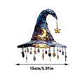 thumbnail image 7 of Moonlight Glosrity Witch Window Hanging Sun Catcher Decor, Witch With Crystal Pendant Stained Glass Witch Hat Lamp for Indoor, Acrylic Halloween Easter Gift, 7 of 7