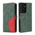 thumbnail image 4 of GANGXUN Flip Case for Samsung Galaxy S21 Ultra – Leather Wallet Cover with Card Slots, Kickstand & Color Stitching Protective Folio, 4 of 6