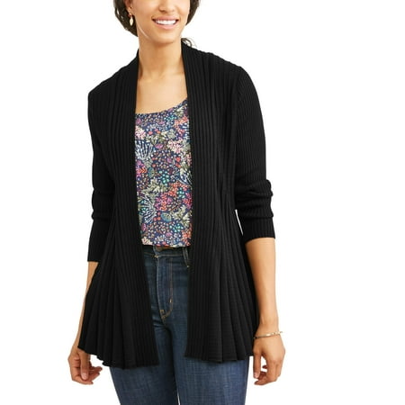 Willow & Wind Women's Ribbed Swing Cardigan