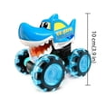 thumbnail image 3 of Tkerinse Motion Activated Light Up Toy Cars for Toddlers, Pull Back Dinosaur Shark Crocodile Trucks with LED Wheels, Boys Girls Fun Play Vehicle, 3 of 7