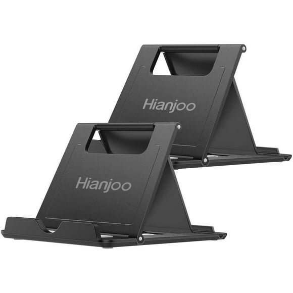 [2 Pack] Hianjoo Smartphone/tablette Stand, Support de Bureau Pliable Multi-Angle Portable Support Compatible pour Smartphone,