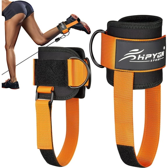 Ankle Strap for Cable Machine, Padded Ankle Straps for Cable Machine Kickbacks, Glute Workouts, Leg Extensions, Curls, Booty Hip Abductors Exercise, Adjustable Comfort Ankle Cuff for Gym