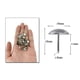 thumbnail image 4 of LITINKIMI 100Ud Clavos Grandes Redondos Plateados Para Tableros De Y En Casa, 4 of 8
