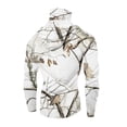 thumbnail image 3 of Men's UPF 50+ Sun Protection Hooded Shirt with Integrated Face Cover Long Sleeve Lightweight Rash Guard Shirts L White, 3 of 3