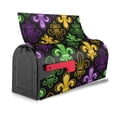 thumbnail image 3 of Daiia Mardi Gras1 Mailbox Cover , Magnetic Welcome Mailbox Wraps Post Letter Box Cover for Garden Yard Home Decor-25.5x21 in, 3 of 9