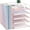 Pink, variant on INTIGE 5-Tier Desk Organizer with File Holder, Paper Organizer with Letter Tray