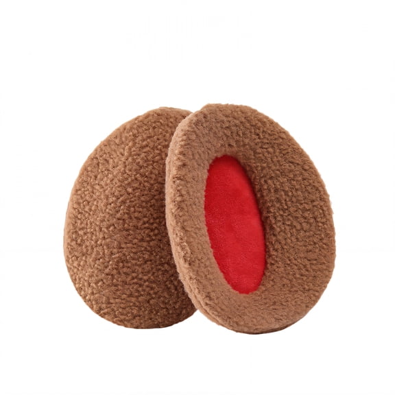 TELOLY Ear Muffs,Strap-Free Lightweight Design Earmuffs for Women Winter,Comfortable Hair Friendly Ear Muffs,Brown,M