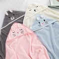 thumbnail image 2 of PEACNNG Baby 2Pcs/Set 80*80cm Hooded Bath Towels Newborn Cartoon Infant Bathrobe Quick-dry Water Absorbent Soft Sleep Blanket, 2 of 5