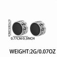 thumbnail image 6 of Great Wall pattern magnetic clip-on earrings for men, no piercings, 2026 new retro trendy design, simple jewelry., 6 of 6