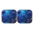 thumbnail image 4 of Picia Deep Sea Glowing Fishes 2 Piece Car Windshield Sun Shade Foldable | Foldable Sun Shield for Front Window Blocks UV Rays and Keeps Your Vehicle Cool-Large, 4 of 7