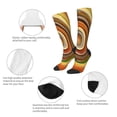 thumbnail image 6 of Lsque Colorful Swirl Printed Crew Socks Men's Women's LightWeight Thin Casual Calf Socks ,Knee High Socks,Cotton Socks, 6 of 9