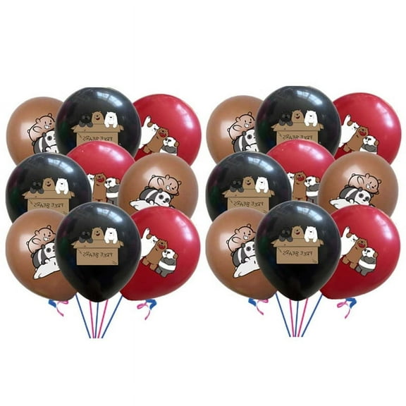 We Bare Bears Balloons Party Supplies Birthday Favors Decorations Decor Kit Latex