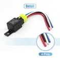 thumbnail image 4 of Unique Bargains  Car Auto Truck  SPST 4 Pin 40A 12V DC Stereo Alarm Relay with Plastic Socket Harness Wires, 4 of 6