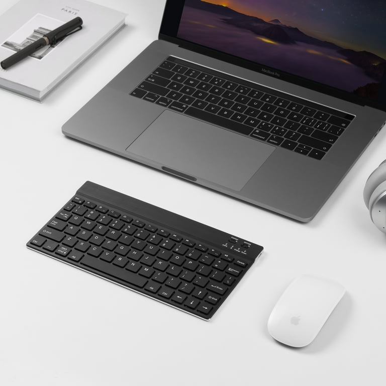 BoxWave - Teclado compatible con tableta ONN (10.1 pulgadas), teclado  Bluetooth SlimKeys, teclado portátil con comandos integrados para tableta  ONN