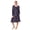 Black Onyx Rose, variant on Women’s Knit Velour Long Sleeve Square Neck Nightgown with Pockets, Sizes XS-5X
