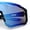 Black - Blue Mirror, variant on Boys Color Mirror 80s Paint Splatter Print Plastic Rimless Shield Sport Sunglasses Blue - Navy Mirror