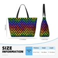 thumbnail image 4 of Xecao Dragon Scales for versatile beach bag for women includes zipper pockets and waterproof material, ideal for vacations and adventures., 4 of 7