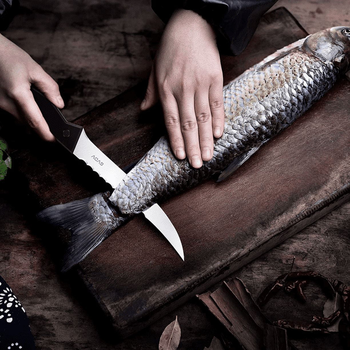 TRUSCEND Razor Sharp Stainless Steel Fishing Fillet Knife