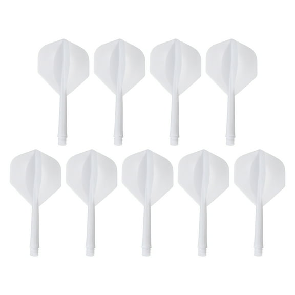 Uxcell Integrated Dart Shaft Flights, 9 Pack Durable Dart Flight Set, White