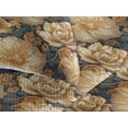 thumbnail image 3 of Ambesonne Floral Boho Quilted Bedspread Set 3 Pcs, Leafy Blooming Flowers, King, Dark Yellow Sea Blue, 3 of 4