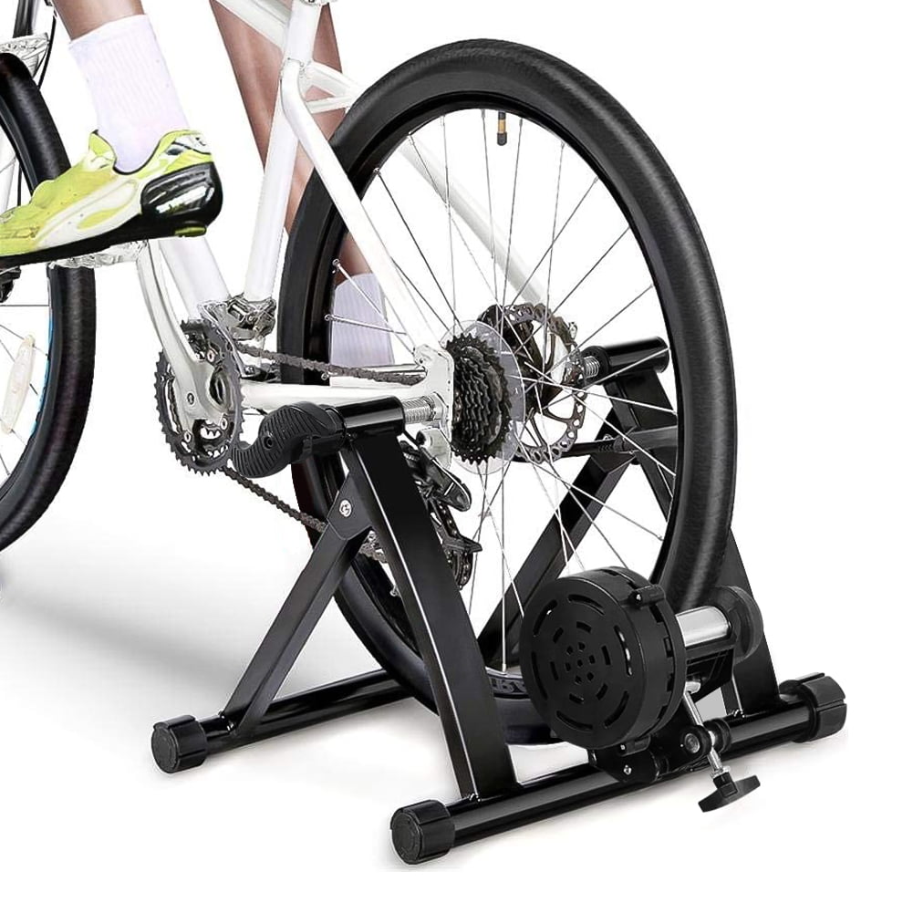Topcobe Folding Indoor Bike Trainer Stand for Adults, Steel Bicycle ...