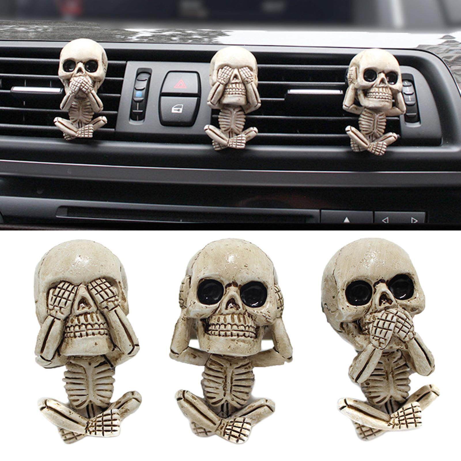 彫刻・オブジェ SHOP VENT Car Air Vent Mount Resin Decor Skull Skull Statue Ornaments