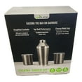 thumbnail image 2 of Reduce 3 Pc Cocktail Shaker w 10-oz. Lowball Tumblers Set Lids Shaker (Charcoal), 2 of 2