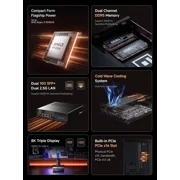 MINISFORUM MS-A2 Mini Workstation AMD Ryzen 9 8945HX(16C/32T, up to 5.4GHz) Barebone Mini PC, HDMI/2xUSB-C Triple Display Mini PC, 2x2.5G LAN Port|10G SFP+ Port, Support M.2 2280/22110/U.2 SSD