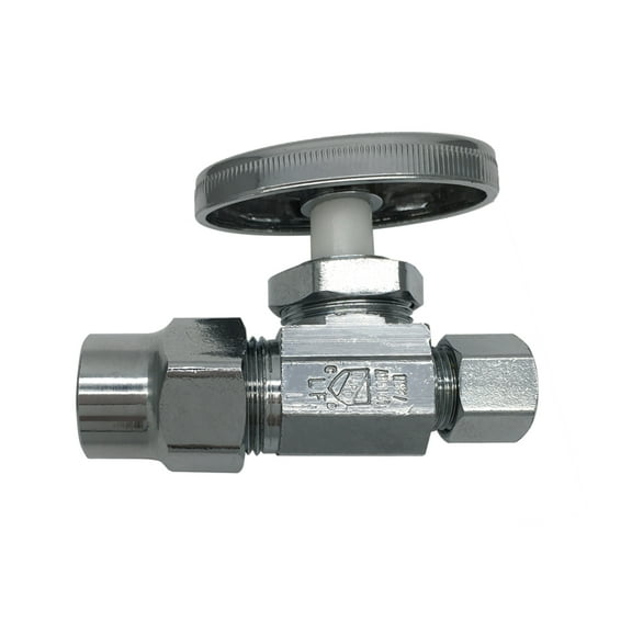 THEWORKS® Multi-Turn Straight Stop Valve, 1/2" CPVC x 3/8" OD