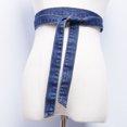 thumbnail image 4 of URTERYSER Stylish Denims Waist Belt for Women Adjustable Self Tied Waist Band for Pants Jeans Dresses Outerwear Women Accessories Light Blue, 4 of 8