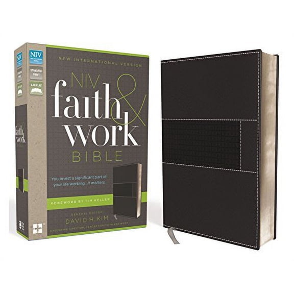 NIV, Faith and Work Bible, Imitation Leather, Gray