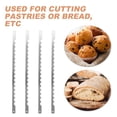 thumbnail image 3 of FESTFENDS 4Ud Cuchillas Para Cortar Pan De Metal Con Bordes Dentados Plateadas Para Cortar Pasteles Y Pan, 3 of 8
