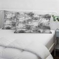 thumbnail image 3 of Black Grey Ombre Pillow Covers, Linen Long Throw Pillow Case, Gradient Abstract Art Vintage Holiday Pillow Protector Decorative Cushion Cover for Living Room/Bedroom 24" x 36", 3 of 8