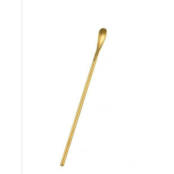 Cucharas agitadoras de acero inoxidable para mezclar café y cócteles con mango largo. Cucharas agitadoras multifuncionales para café, vino, bebidas, té y aceite.