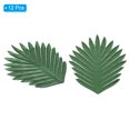 thumbnail image 3 of Uxcell 10" Green Palm Leaves, 12 Pack Artificial Palm Leaves Faux Palm Fronds Fake Palm Leaf Tree Leaves, Style 24, 3 of 6