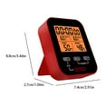 thumbnail image 3 of XYAIYT Digital Instant Read Meat Thermometer with Temperature Alarm for BBQ Food Cooking Grill Smokers Home Brewing Large Backlit LCD Display Accurate Probes Easy Storage, 3 of 6