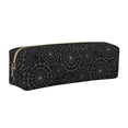 thumbnail image 1 of Easygdp Spider Web Black para Estuche de Lápices de Cuero, Estuche de Papelería de Cuero, Estuche de Gran Capacidad con Cremallera, 1 of 7
