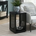 thumbnail image 4 of Northfield Admiral Weave End Table with Shelf in Black Wood Finish, 4 of 6