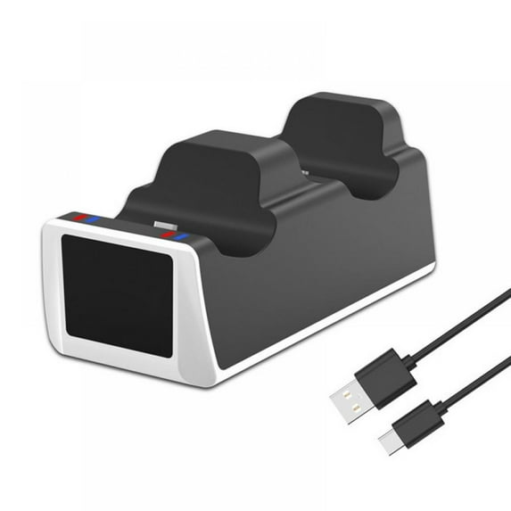 PS Game Controller Charger Station For PS5 2 USB Fast Charging Station PlayStation Charging Dock Station with LED Indicator