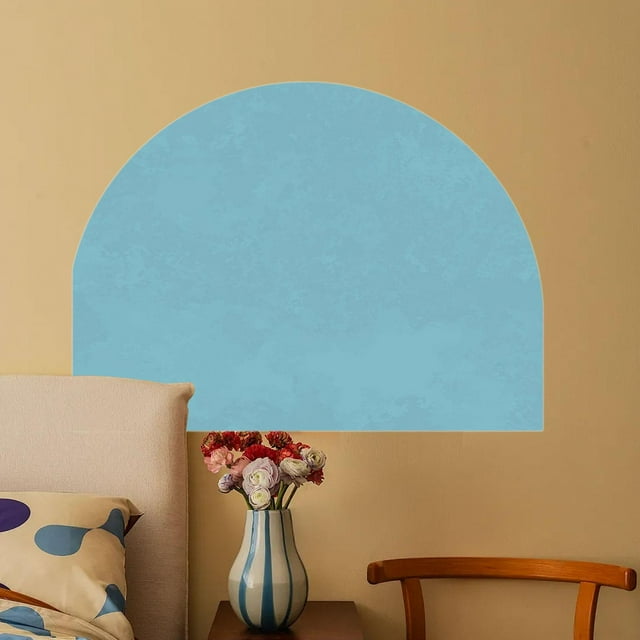 Elodie Boho Arch Wall Decal Boho Decor Removable Sticker for Bedroom Office Nursery Blue