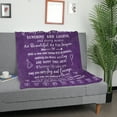 thumbnail image 4 of HiiKaa Birthday Gifts for Women/Men/Her/Him,Friendship Blanket Purple 60x50",Happy Birthday Decorations Throw Blanket,Bday Gifts for Women Unique,Best Birthday Gift Ideas, 4 of 8