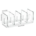 thumbnail image 3 of Acrylic Book Stand Reading Stand Book Clamp Desktop Book Shelf Desk-Mounted Book Organizer Transparent Storage Rack, 3 of 6