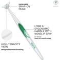 thumbnail image 3 of Odorless Oral Hygiene Kit–Access Flosser Kit (1 Flosser + 92 Heads) + Odorless Wax Dental Floss (3 Packs, 115 Yards), Not Included, Remove Plaque, Oral Care for Adults and Children, 3 of 4