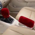 thumbnail image 1 of 2Pcs Voiture Poignée de Frein à Main Couvre Levier de Vitesses Poignée de Couvercle Manche Peluche Hiver Doux Chaud Frein à Main, 1 of 7