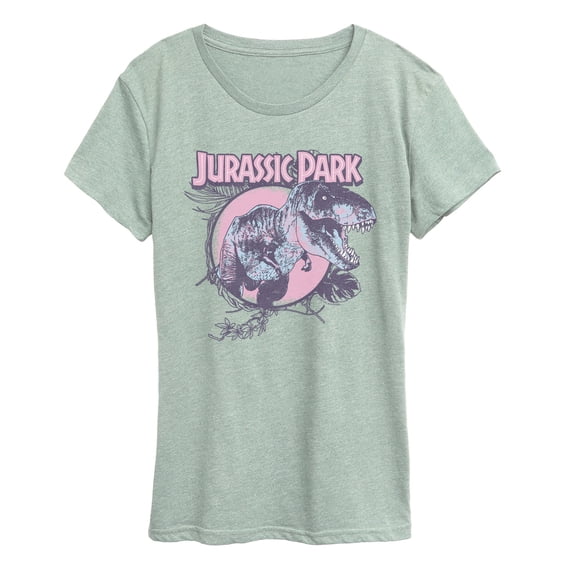 Jurassic Park - Pastel T-Rex - Women's Short Sleeve Graphic T-Shirt