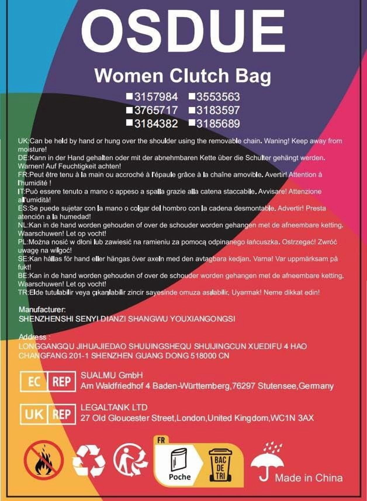 SONGAU Clutch Purses For Women, Satin Envelope Evening Purse, Formal Party Clutches With Detachable Chain Strap, Stylish Crossbody Shoulder Clutch Bag Wedding Purses Cocktail Prom Handbags