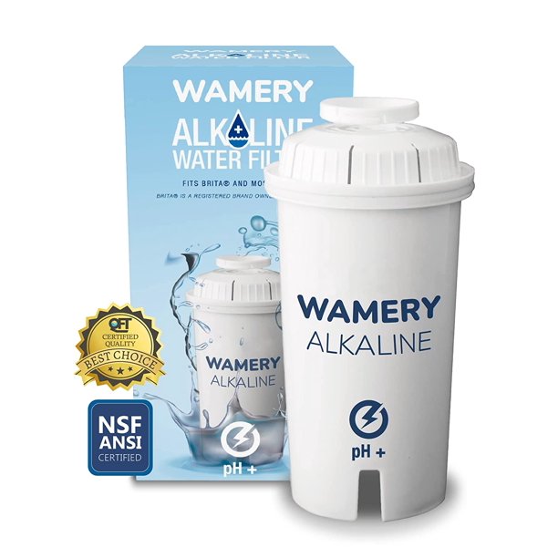 WAMERY Certified Alkaline Water Filter Replacement, Enhanced 2022 Model