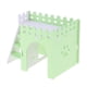 thumbnail image 4 of Columpio de Hamster Colco Tobogán de Juguete Castillo de Erizo verde, 4 of 8