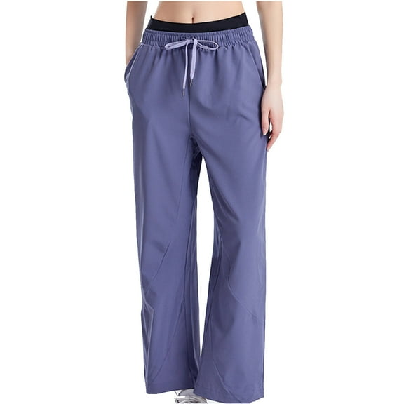 Timegard Athletic Pants for Women Trackpants Straight Leg Loose Lightweight Workout Running Trousers