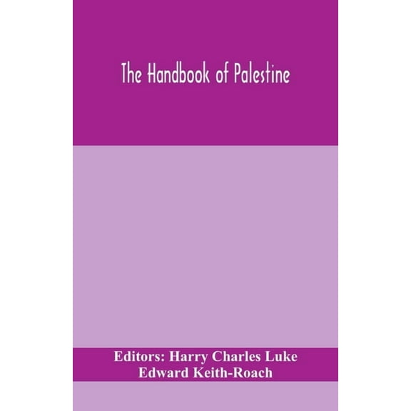 The Handbook Of Palestine, (Paperback)